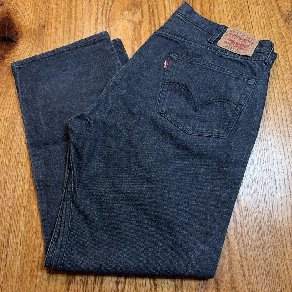 Levis 501 XX Jeans Mens 40X30 (Tag 42x32) Blue Gray Button Fly Straight Fit Y2K‎